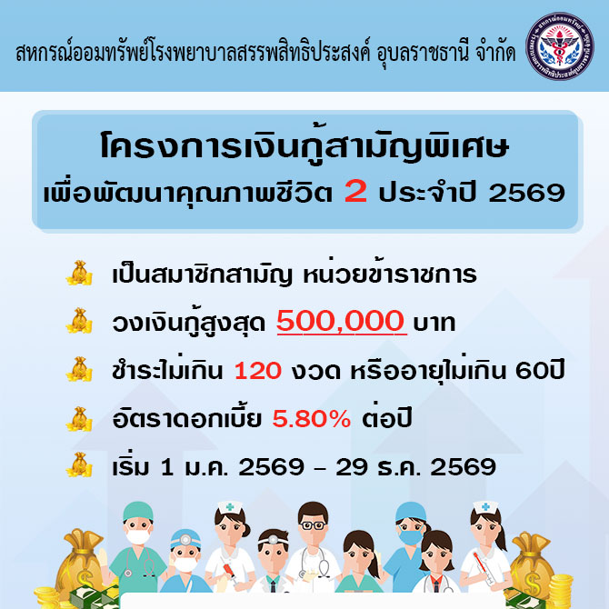 การให้เงินกู้สามัญเพื่อพัฒนาคุณภาพชีวิตของสมาชิก 2